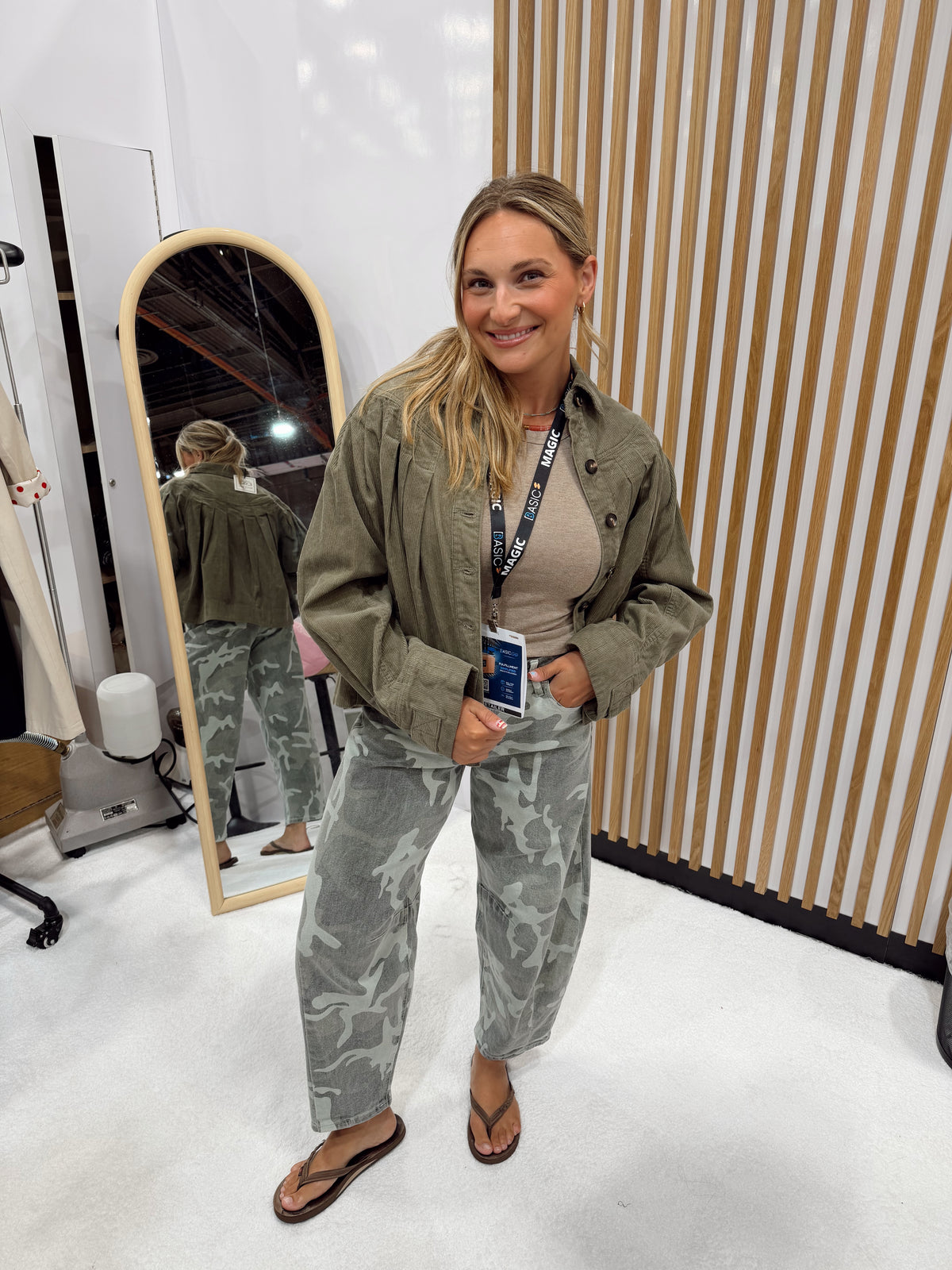 Leila Camo Pant