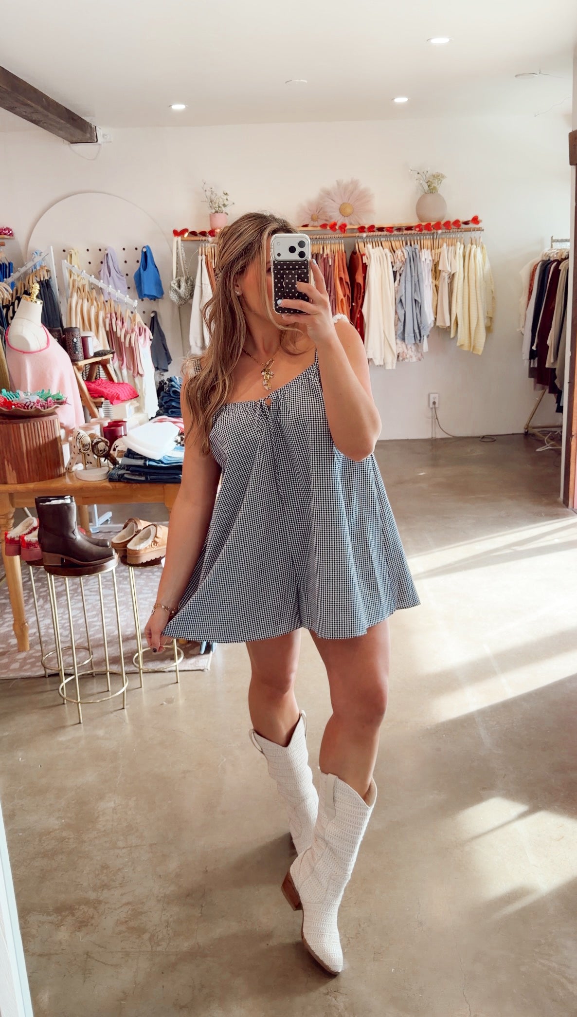 Gingham Romper