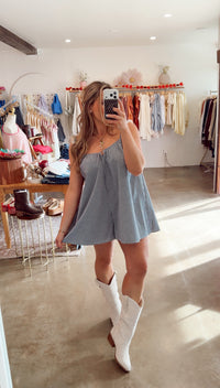 Gingham Romper