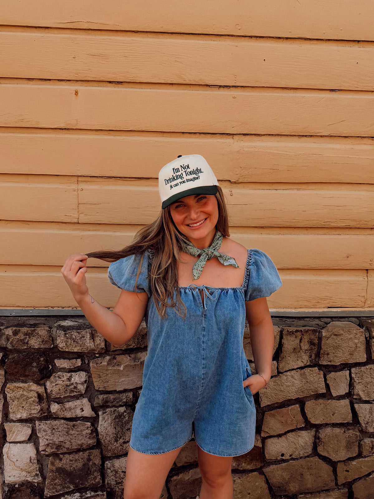 Denim Romper